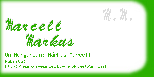 marcell markus business card